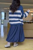 Big Softie Block Stripe Cobain Knit Denim